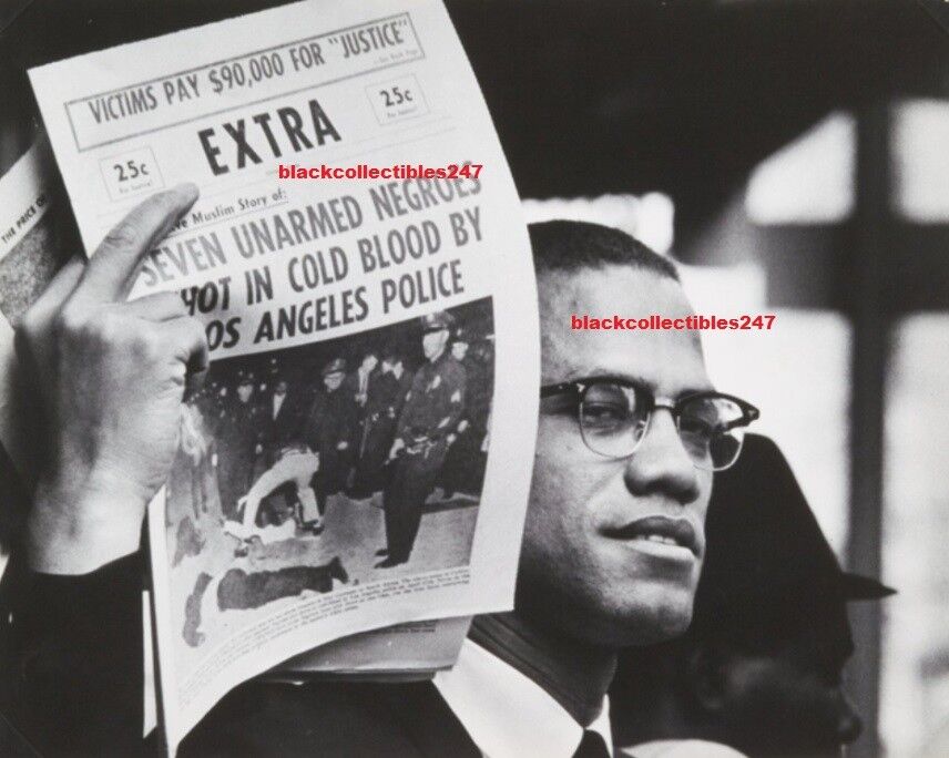 Malcolm X Photo 8.5x11 Civil Rights Advocate Black History Activist Memorabilia 