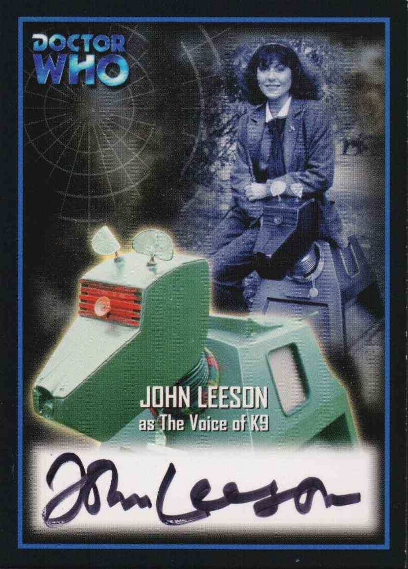 2002 Strictly Ink Doctor Who AU9 John Leeson (K-9) Autograph Card
