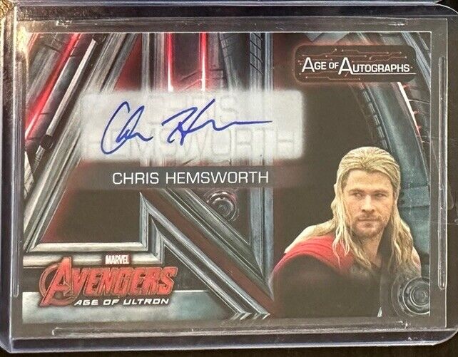 2015 Upper Deck Marvel Avengers: Age of Ultron Chris Hemsworth as Thor Autograph