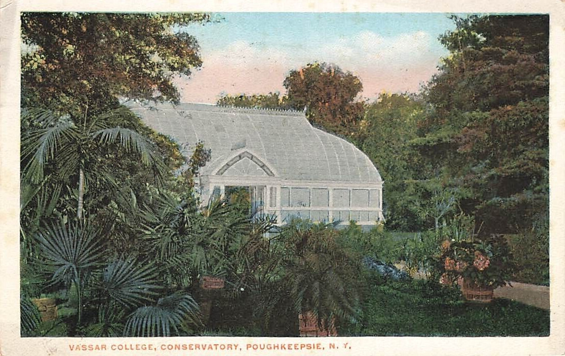 Postcard Vassar College Conservatory Poughkeepsie New York