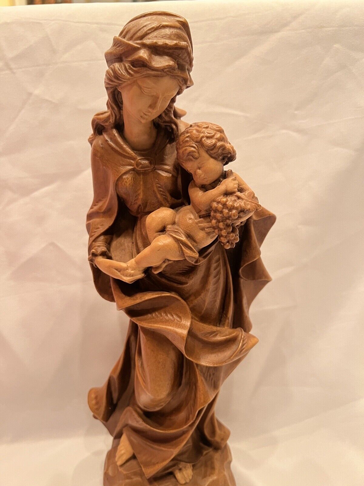Madonna of the Grapes Replica Statue Village Gifts Exclusive