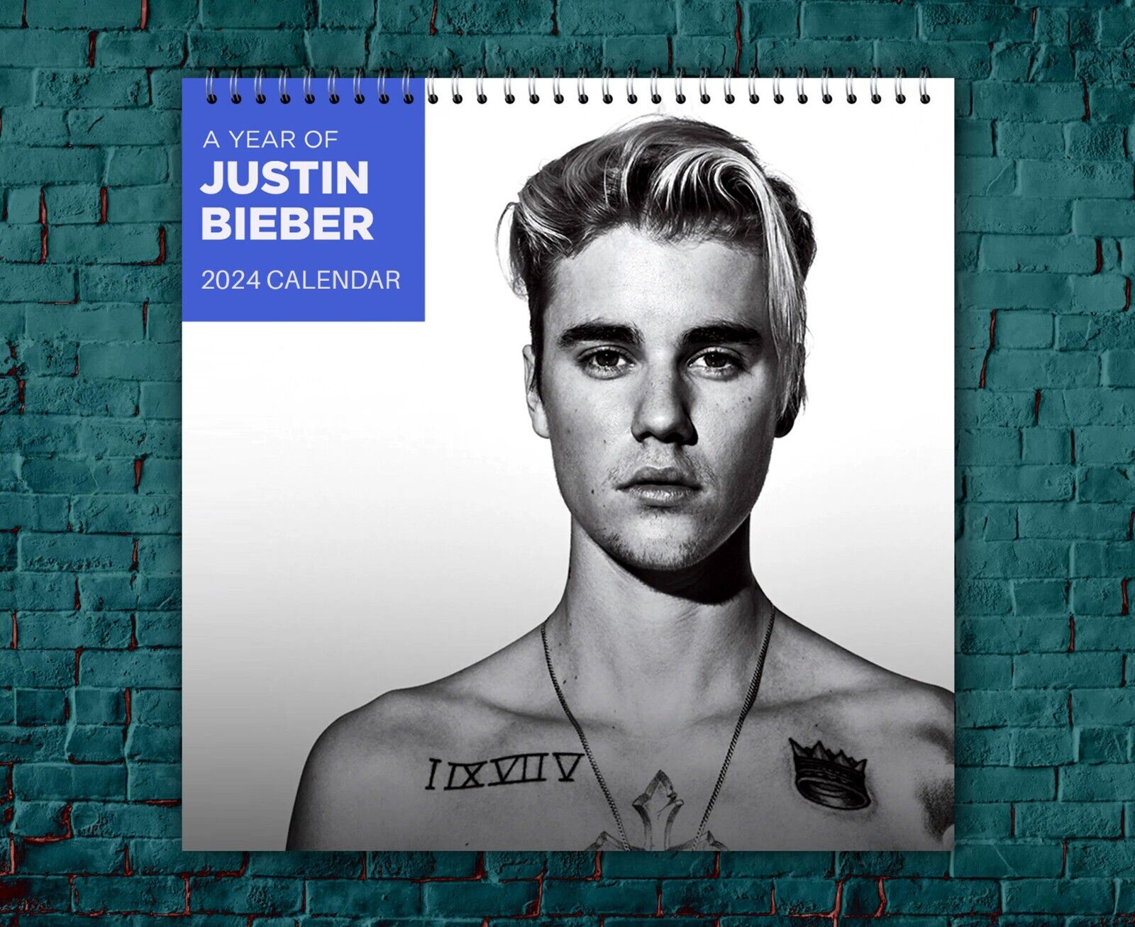 Justin Bieber Calendar 2024 | Justin Bieber 2024 Celebrity Wall Calendar