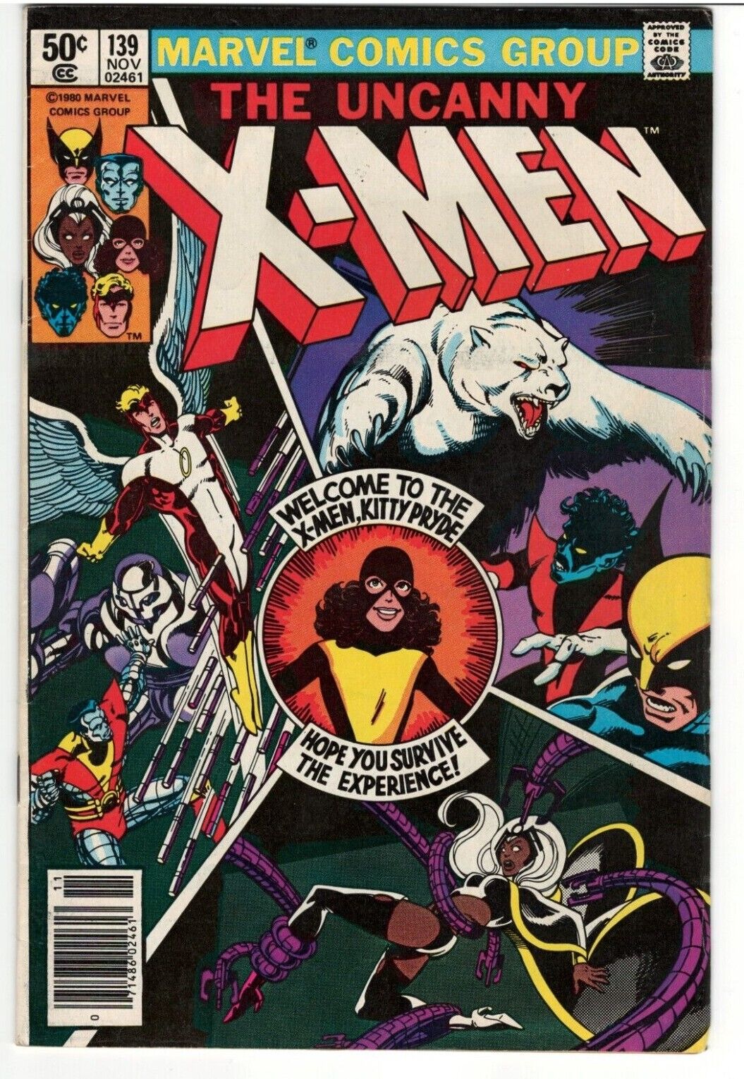 X-Men #139 - 1963 Series : MARVEL :  1st App Kitty Pride as Sprite : F/VF