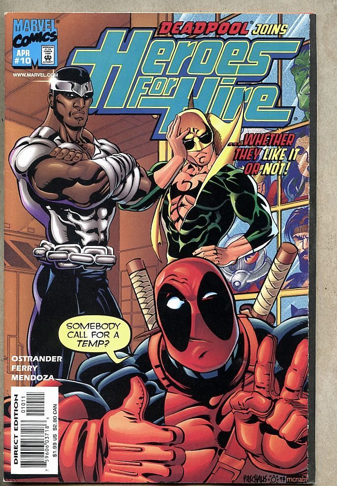 Heroes For Hire #10-1998 vf+ 8.5 Marvel John Ostrander Deadpool Silver Sable
