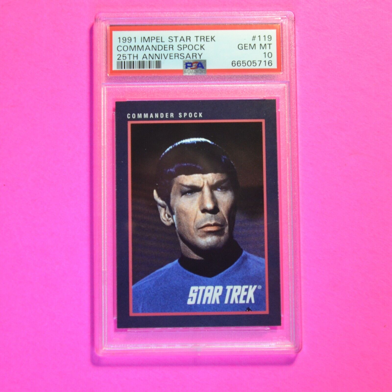 1991 Impel Star Trek 25th #119 Commander Spock - PSA 10 Gem mint (pop 2)