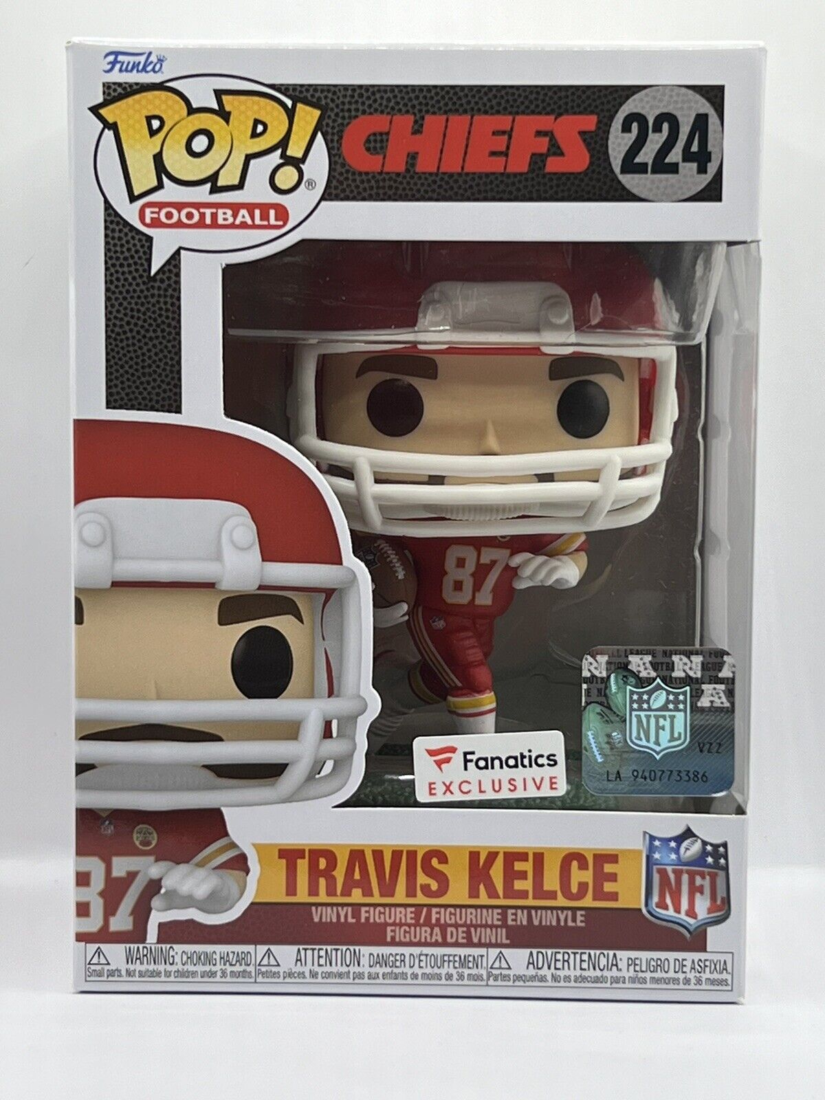 Travis Kelce - Funko Pop - Kansas City Chiefs Fanatics Exclusive #224