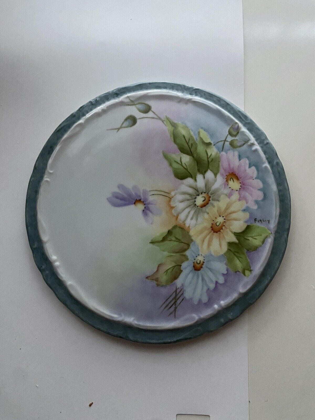 Antique Plate Hand Painted & Signed