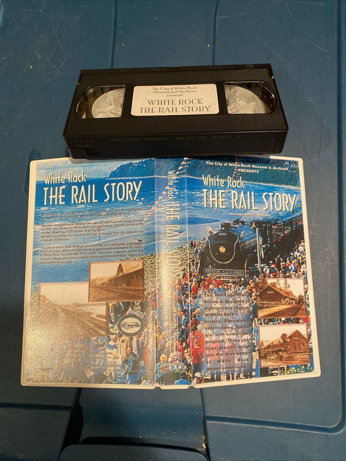 White Rock the Rail Story 1997 VHS Canadian Pacific Hudson 2860 Really Rare