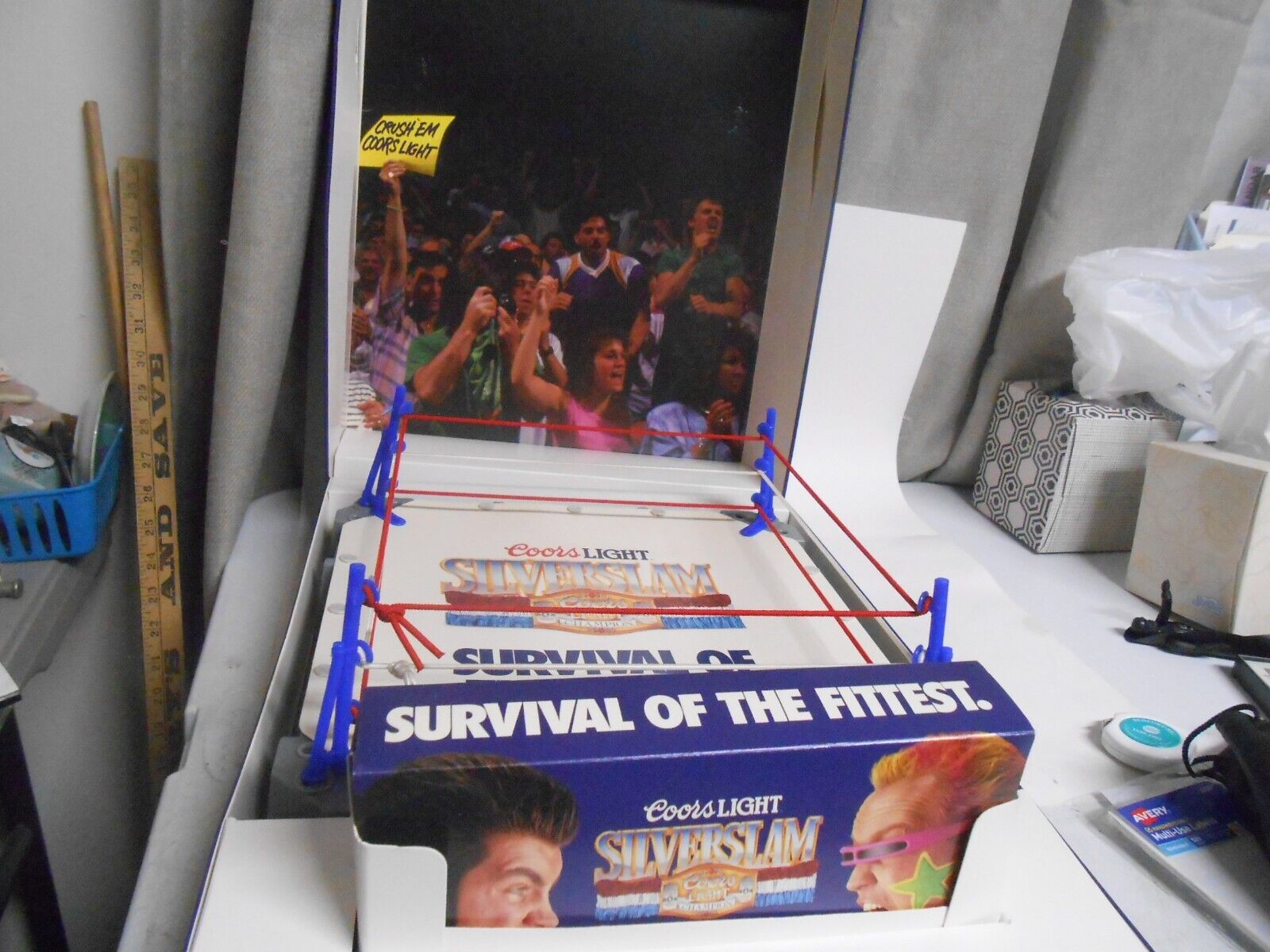 Coors Light Silverslam Survival of the fittest Wrestling Ring Rare  1991