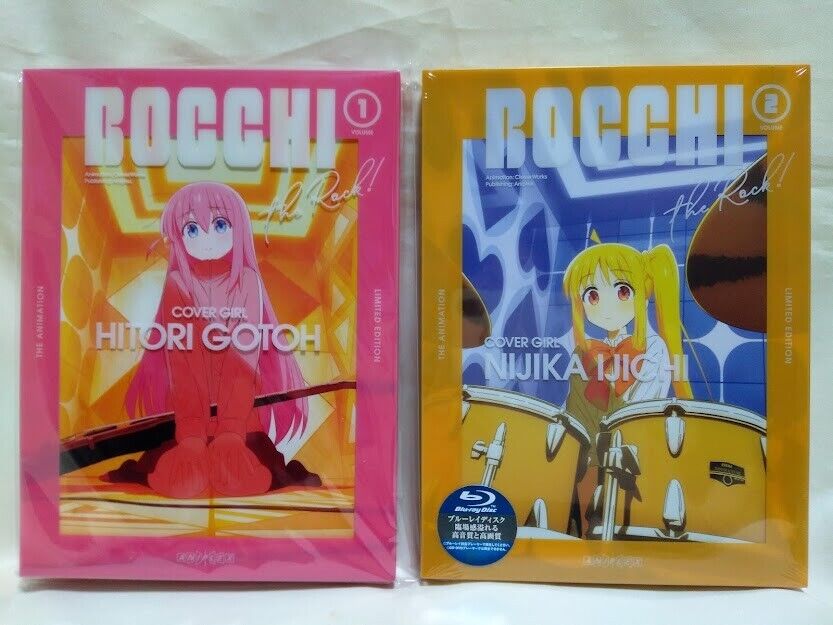 BOCCHI THE ROCK  Vol.1 & Vol.2 Blu-ray Soundtrack CD Booklet Limited Edition