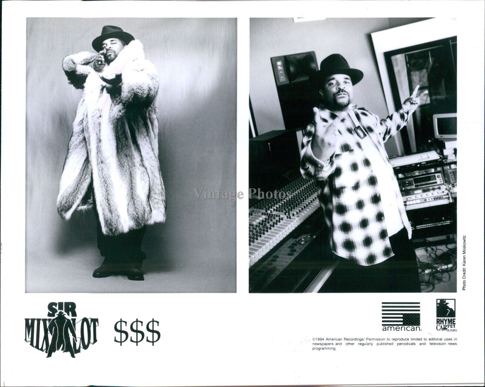 1994 Musician Sir Mix-A-Lot Rapper $$$ Anthony L Ray Record Producer 8X10 Photo