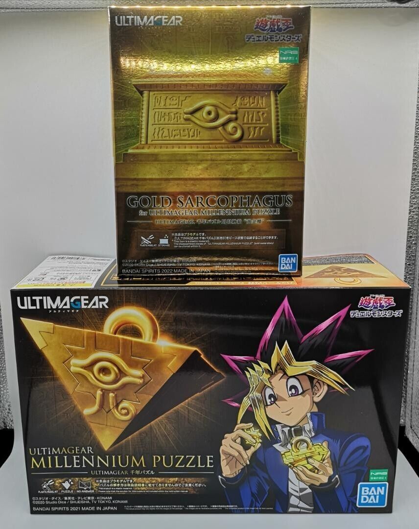 Ultimagear Millennium Puzzle & Golden Chest Box Model Kit Set Yu-Gi-Oh Bandai #