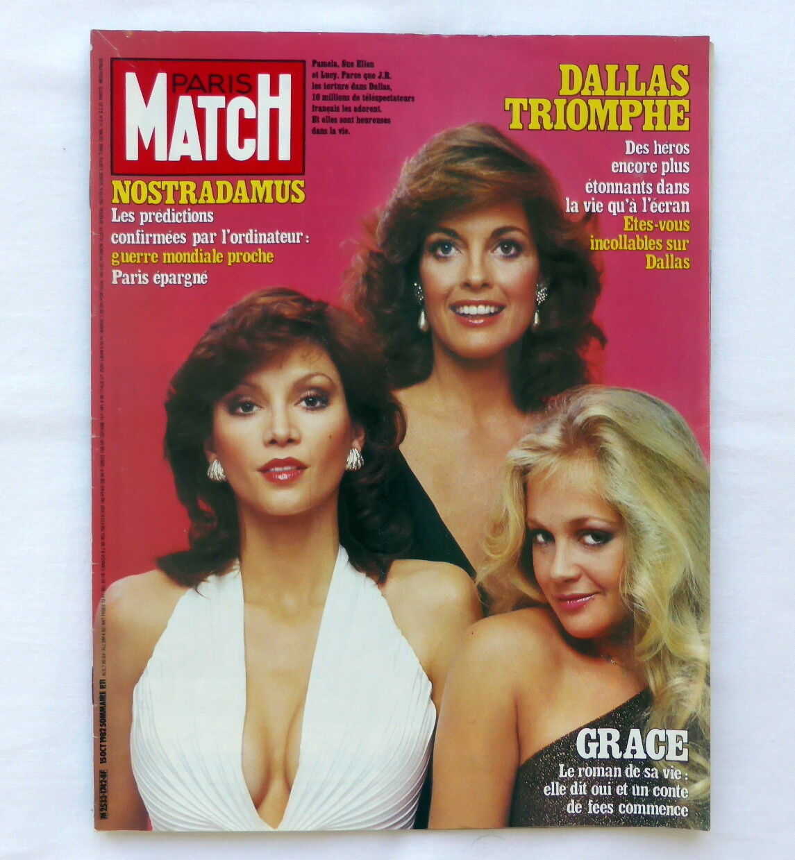 PARIS MATCH magazine 1982 DALLAS TRIOMPHE PAMELA SUE ELLEN AND LUCY
