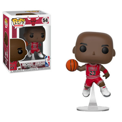 Funko POP NBA Chicago Bulls MICHAEL JORDAN Figure #54 w/ Protector