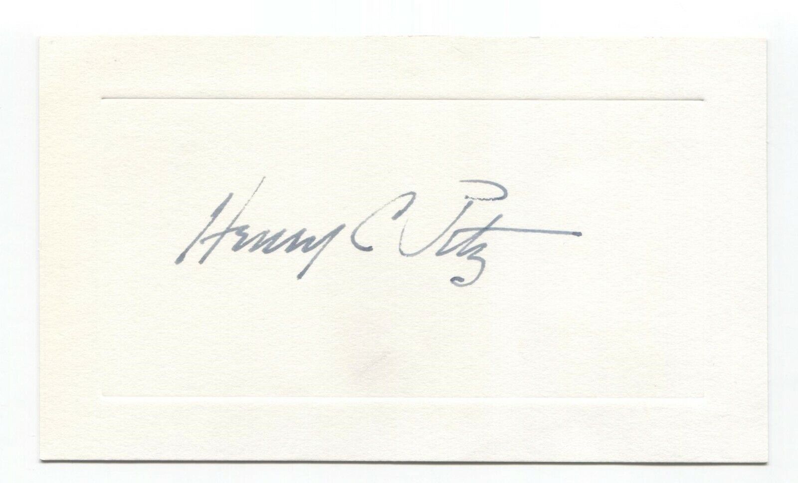 Henry Clarence Pitz Pitts Signed Card Autographed Signature Artist Illustrator