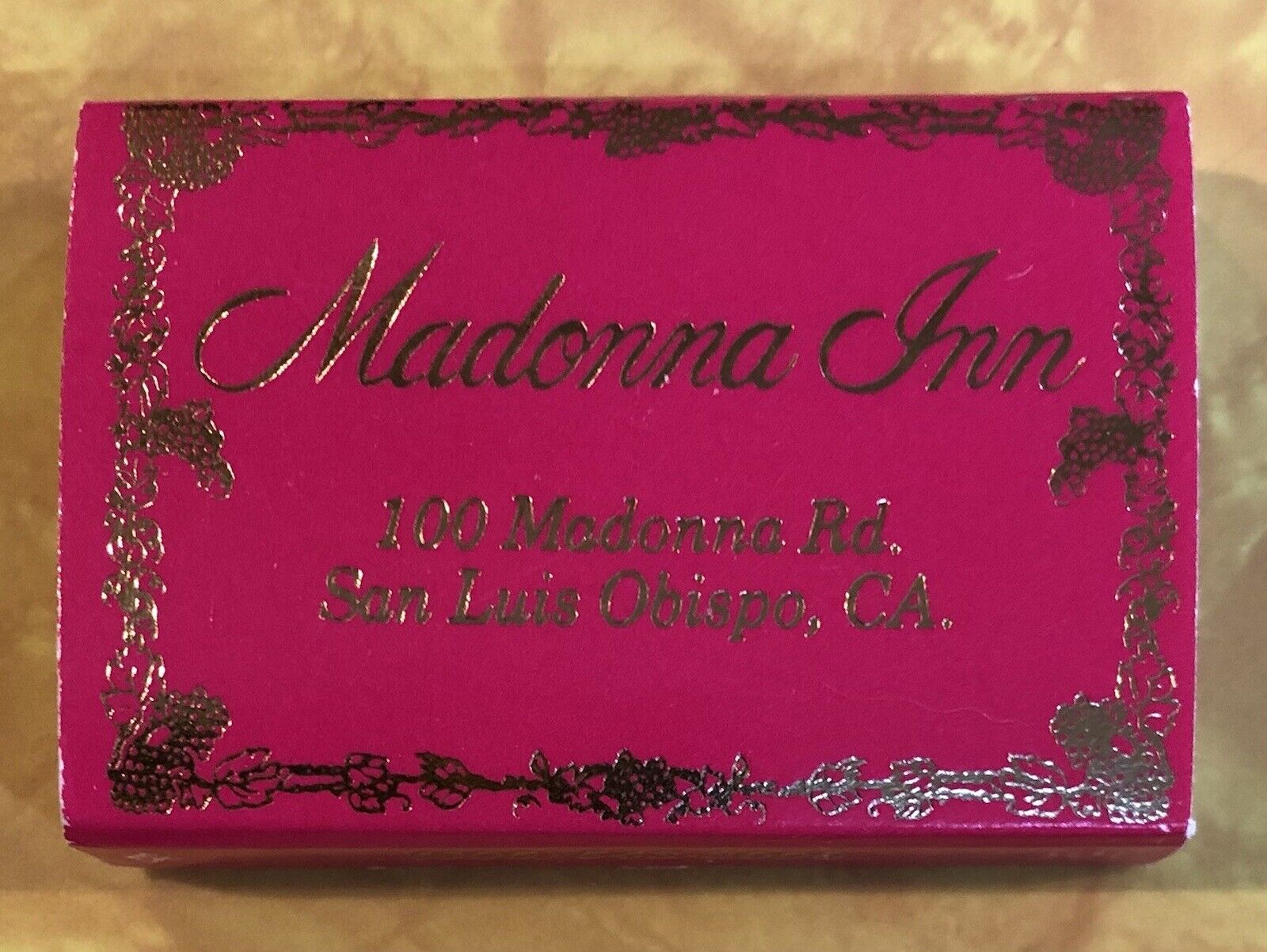 Madonna Inn Luis matchbook matchbox California retro googie holiday hotel motel