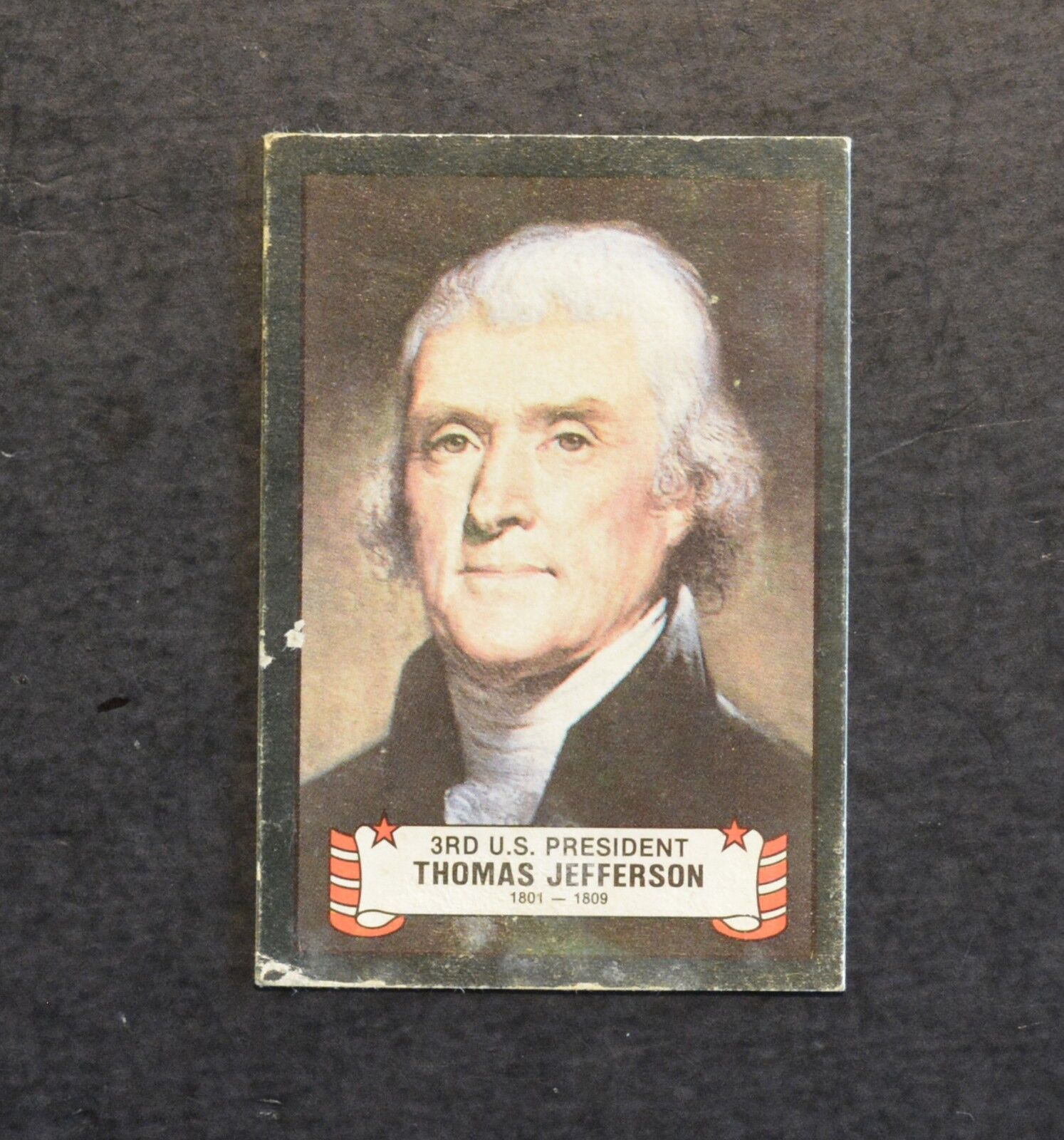 1980 Presidential Series Stick'R Kellogg's #3 Thomas Jefferson