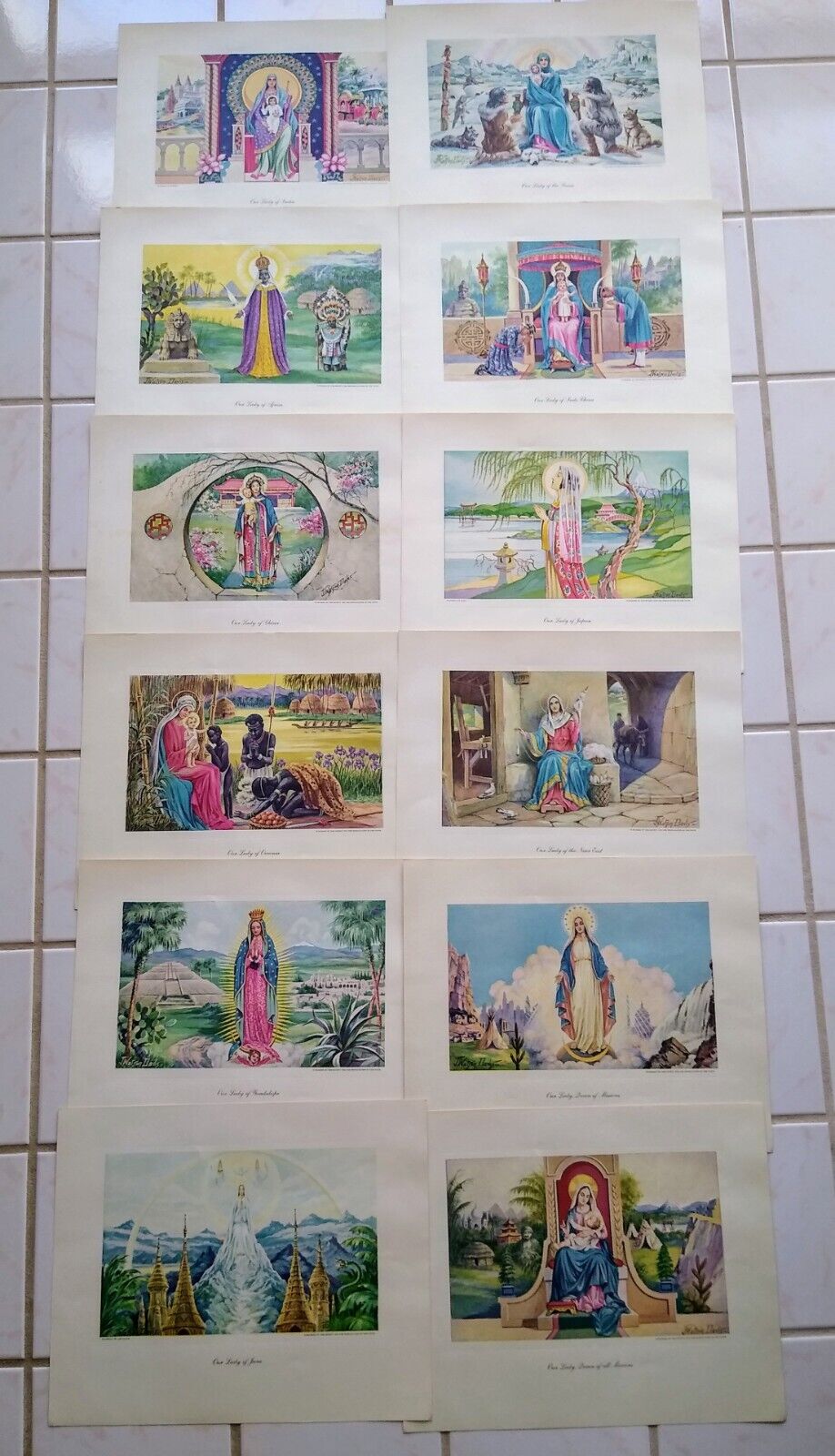 Madonnas Of The World( 12) Prints 15\