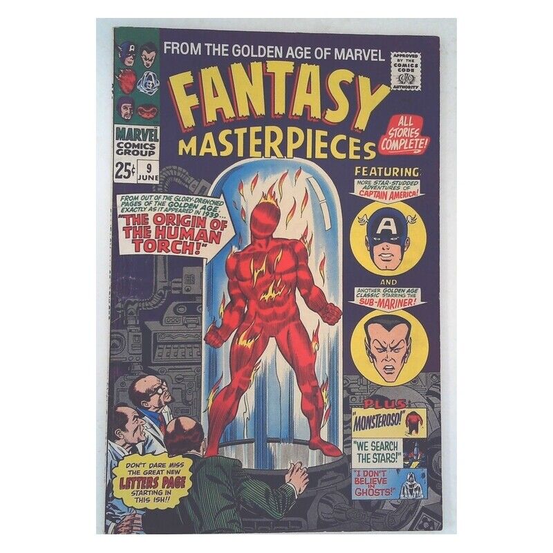 Fantasy Masterpieces (1966 series) #9 in VF minus condition. Marvel comics [c~