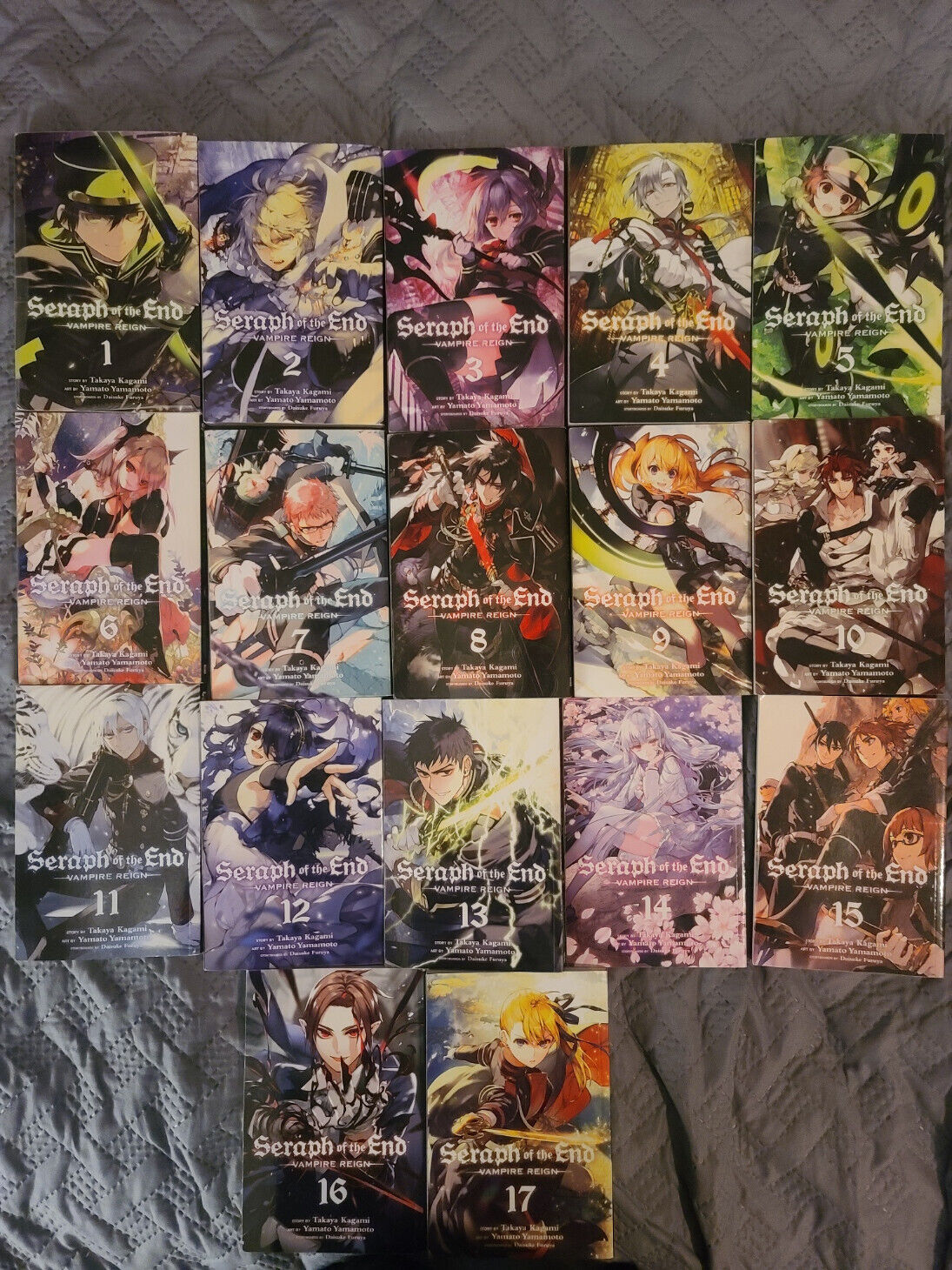 Seraph of the End: Vampire Reign Manga vols 1-17 VERY GOOD CONDITION