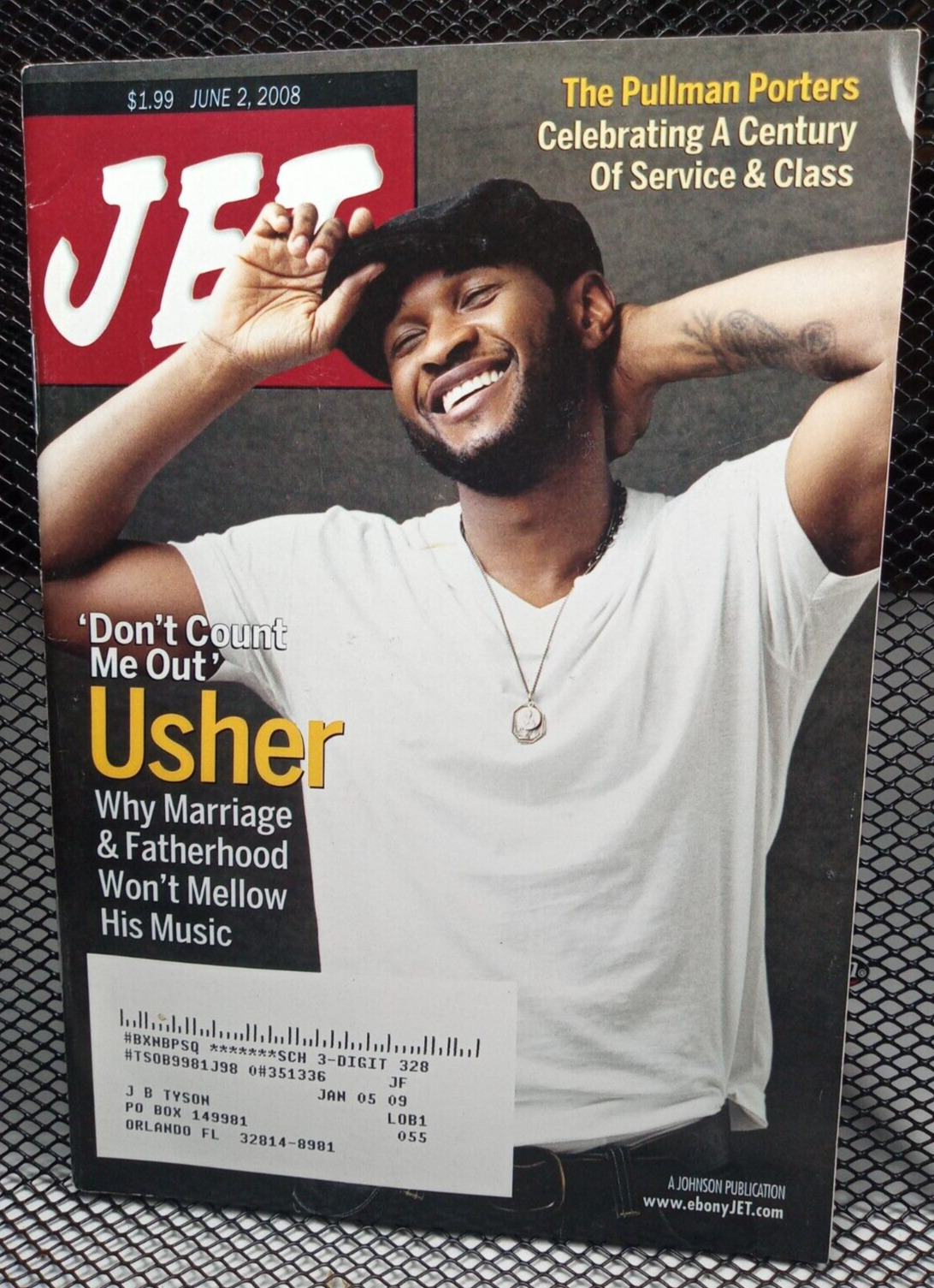 R&B Singer USHER Artist Pullman Porters Black Interest Jet Magazine June 2, 2008