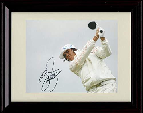 16x20 Framed Rickie Fowler Autograph Replica Print - Eyeing the Ball