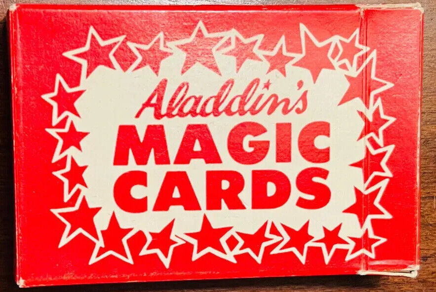 MAGIC CARDS ALADDIN’S CIRCUS FUN SHOP CHICAGO VTG TRICK PLAYING SLEIGHT OF HAND