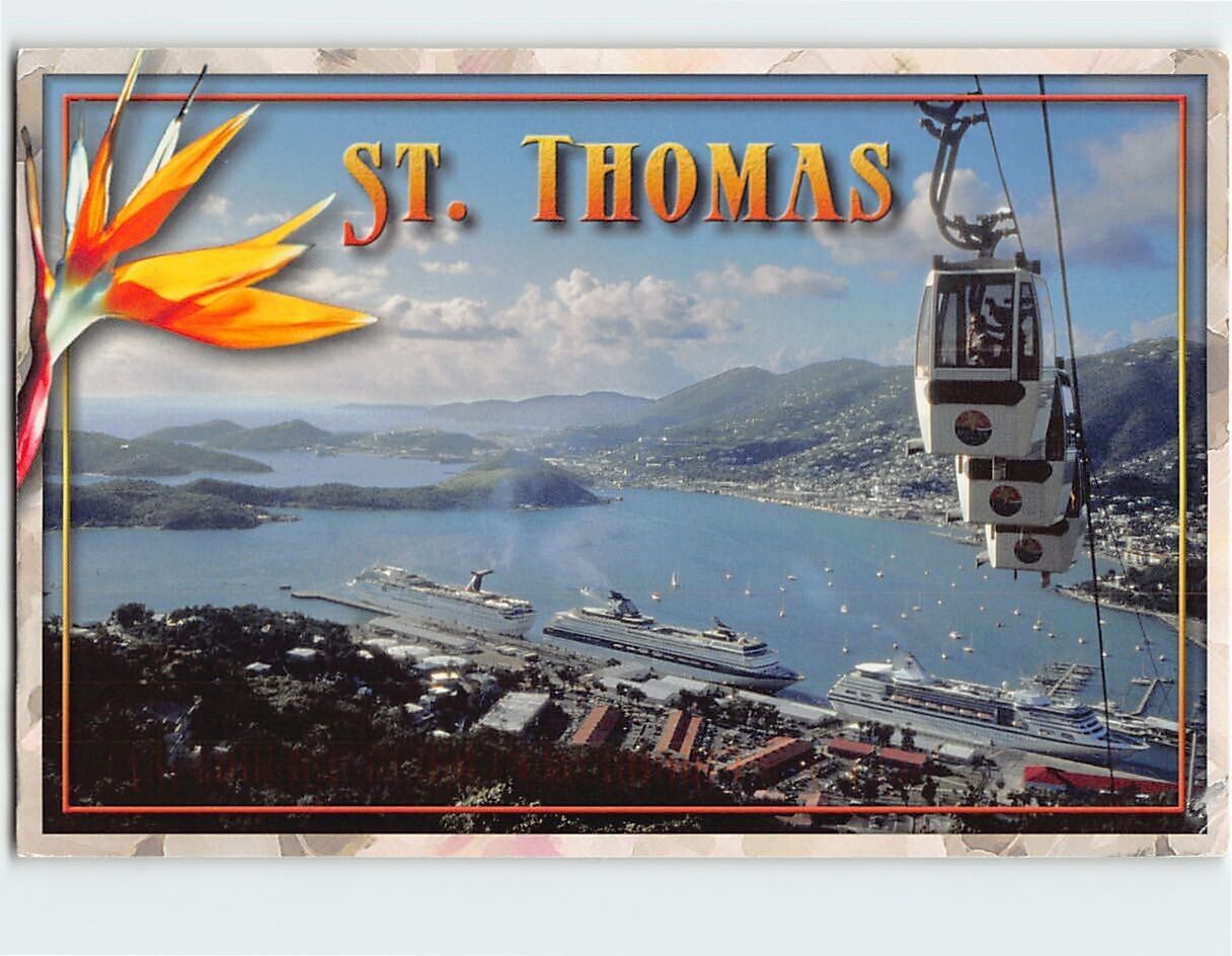 Postcard St. Thomas, Charlotte Amalie, U.S. Virgin Islands