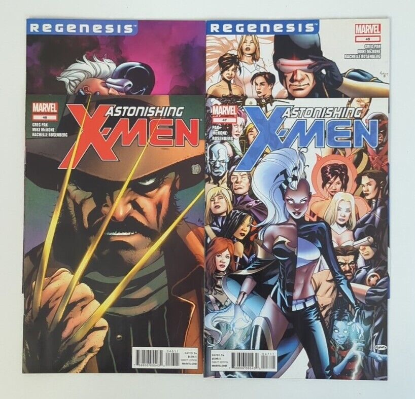 Lot Of 4 2011-12 Marvel Astonishing X-Men Volume 3 Comics #44-47 VF/NM 