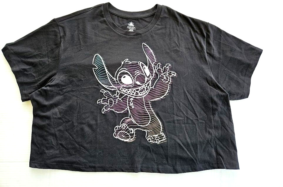 Disney Parks Stitch Crop Top Lilo & Stitch Woman T-Shirt 3XL New