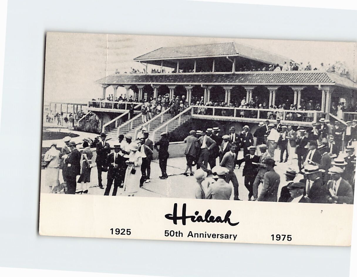 Postcard Hialeah 1925-1975 50th Anniversary Florida USA