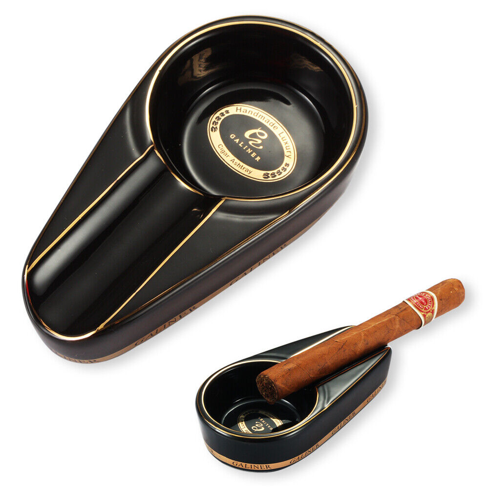 Galiner Cigar Ashtray Ceramic Outdoor Travel Cigarette Holder Vintage Ashtrays