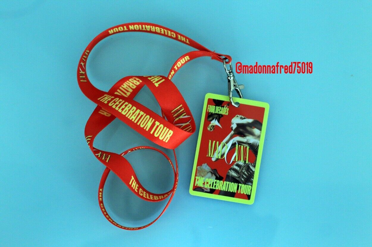 Madonna Celebration Tour Concert Show Lanyards and Memory CARD Collector