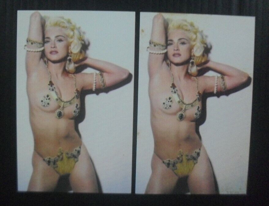 1990s Vintage SEXY MADONNA THAILAND SP Pop Star Card x 2 UNUSED MEGA RARE