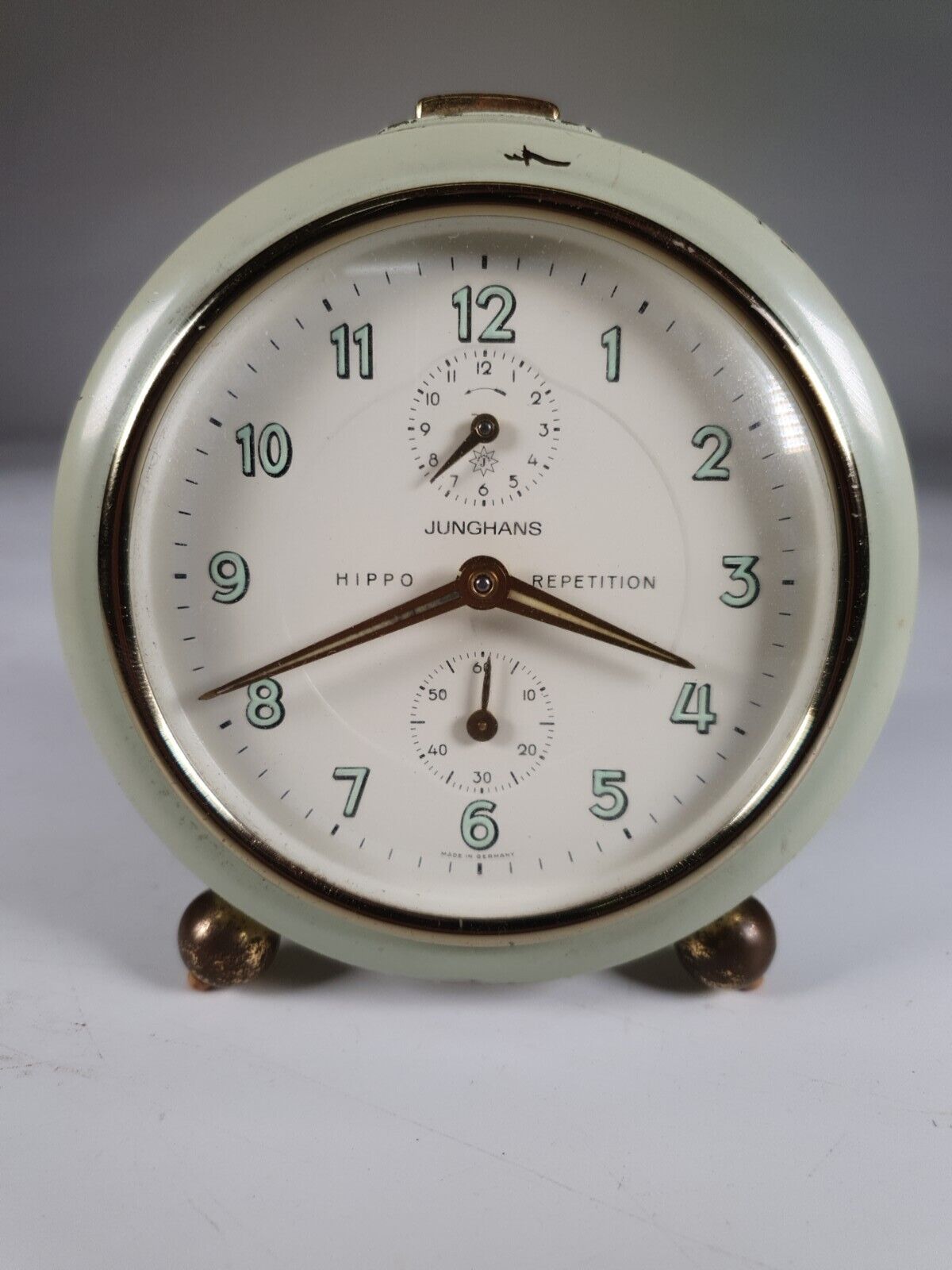 JUNGHANS Hippo Repetition Vintage Alarm Clock Made In Germany