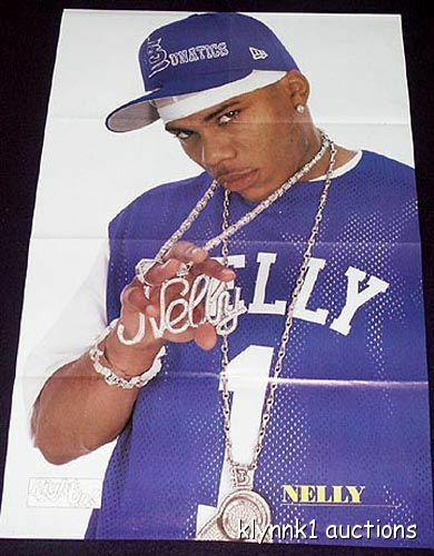 Nelly - 3 POSTERS Centerfolds Lot 12A  Usher Mario Lil Zane Abs on back