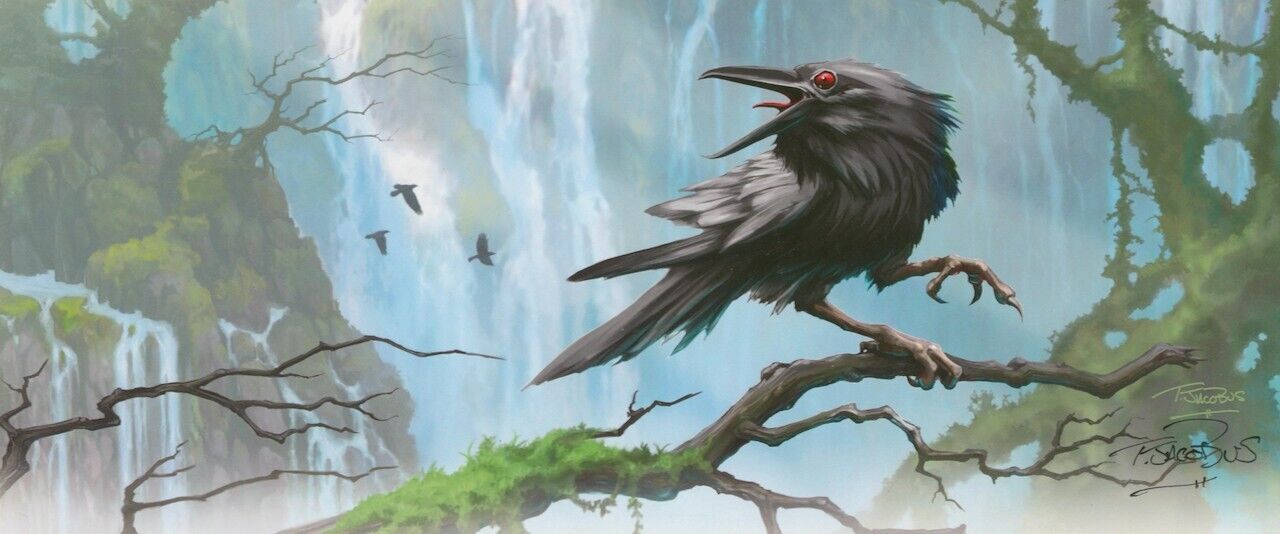 Goosebumps Artist Tim Jacobus SIGNED Art Print ~ Edgar Allan Poe The Raven