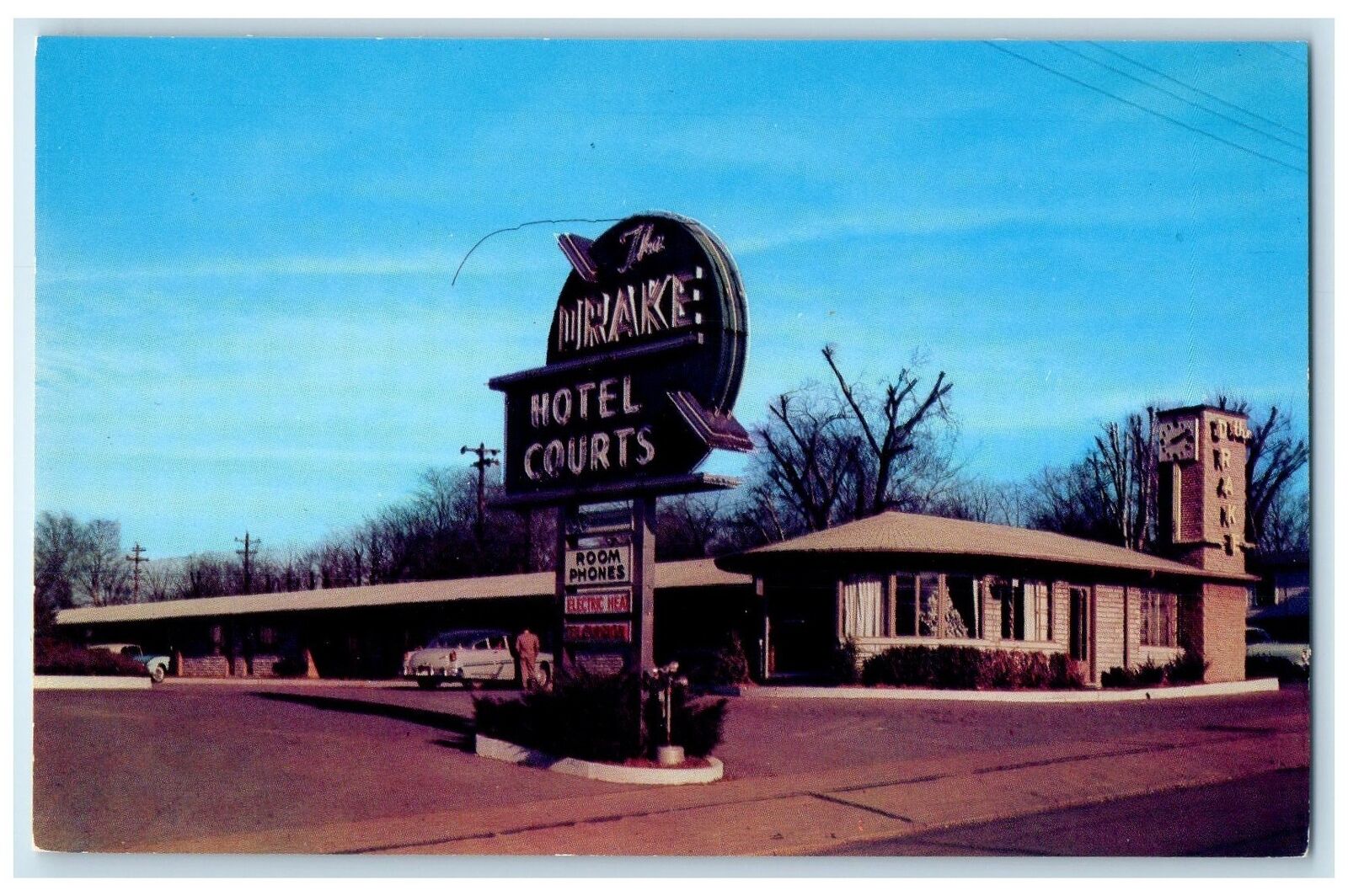 c1960\'s The Drake Hotel Courts Exterior Roadside Nashville Tennessee TN Postcard