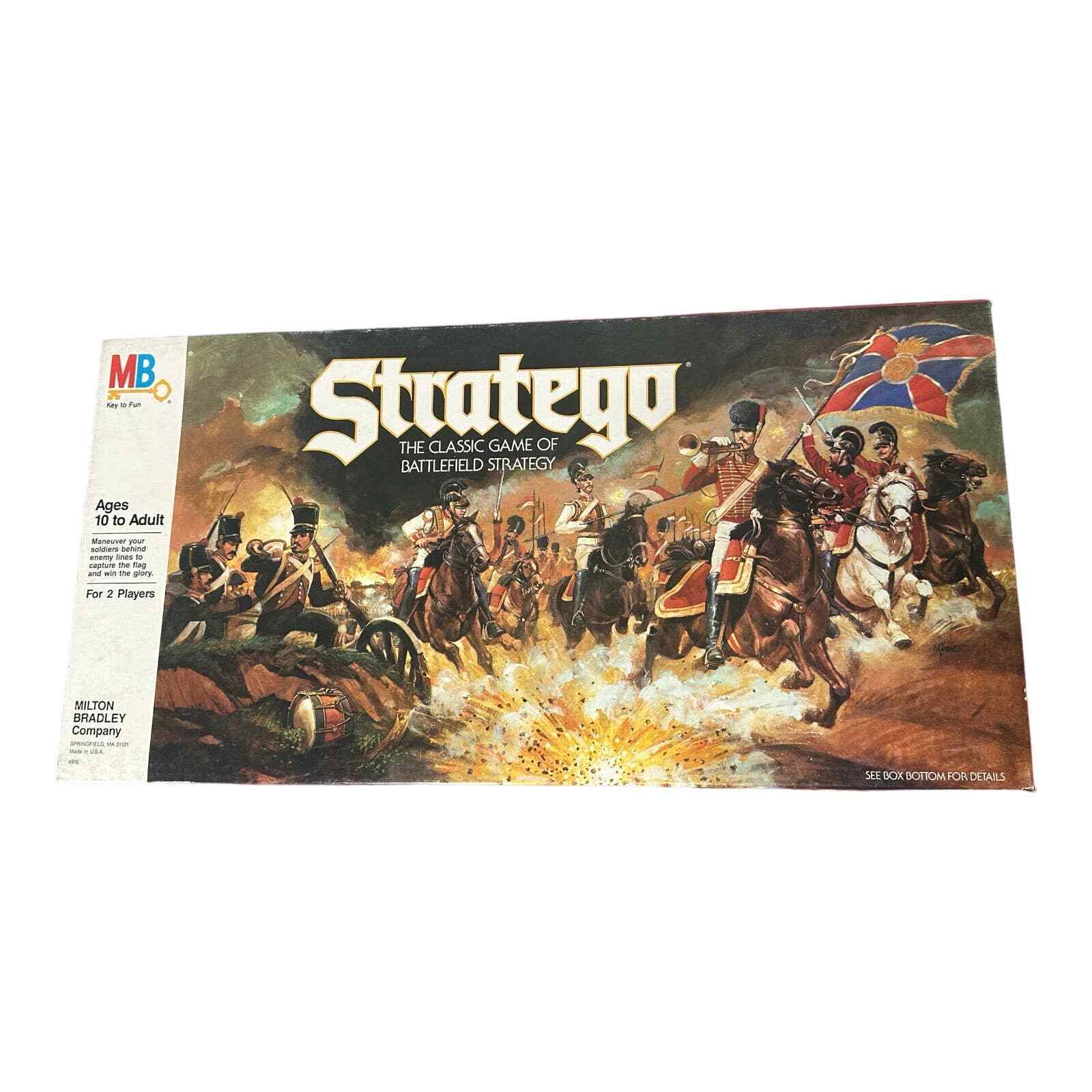 Vintage 80s STRATEGO Board Game COMPLETE Milton Bradley