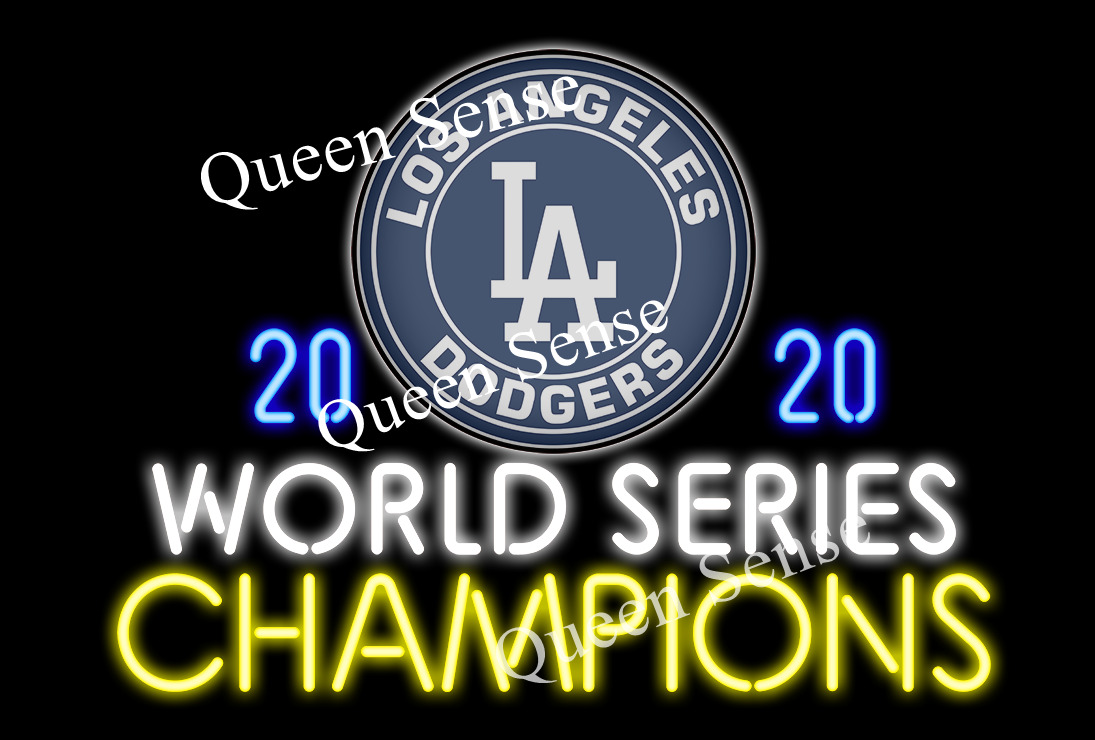 New Los Angeles Dodgers 2020 World Series Neon Sign Light Lamp 24