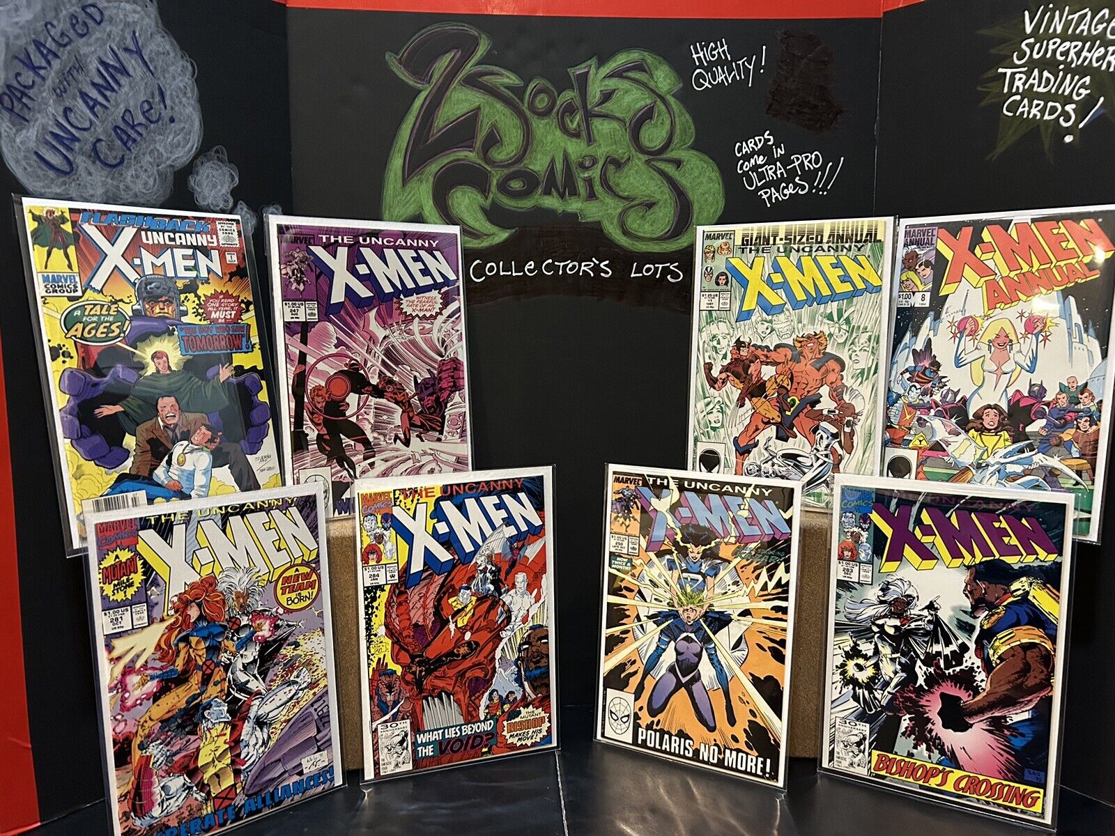 Uncanny X-Men 8 Comics Marvel Comic Book Lot (-1-284)
