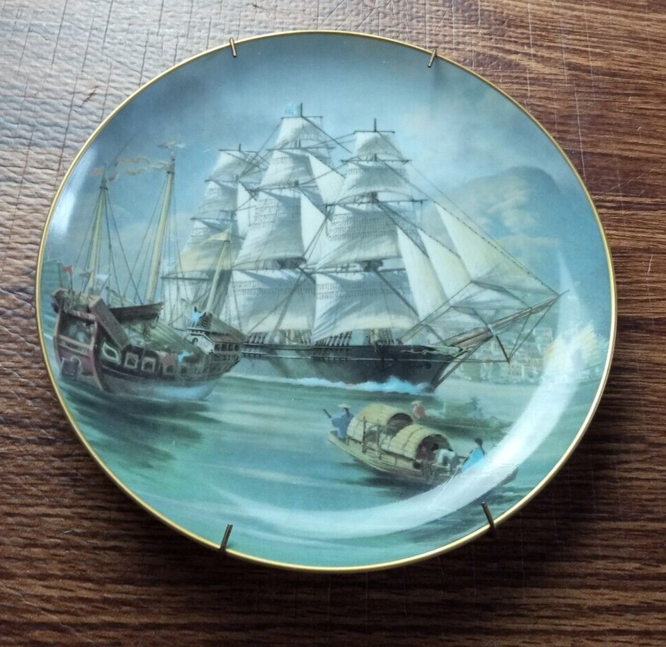 Sea Witch Clipper Ship Artist Leonard Pearce Franklin Mint Plate 1981