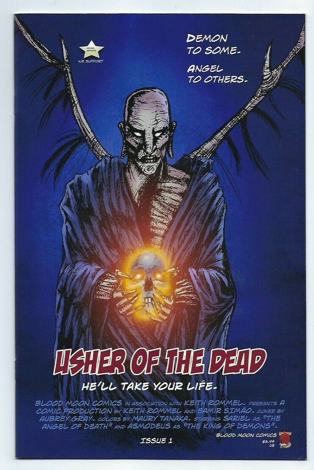 Blood Moon Comics USHER OF THE DEAD #1 first printing cover B