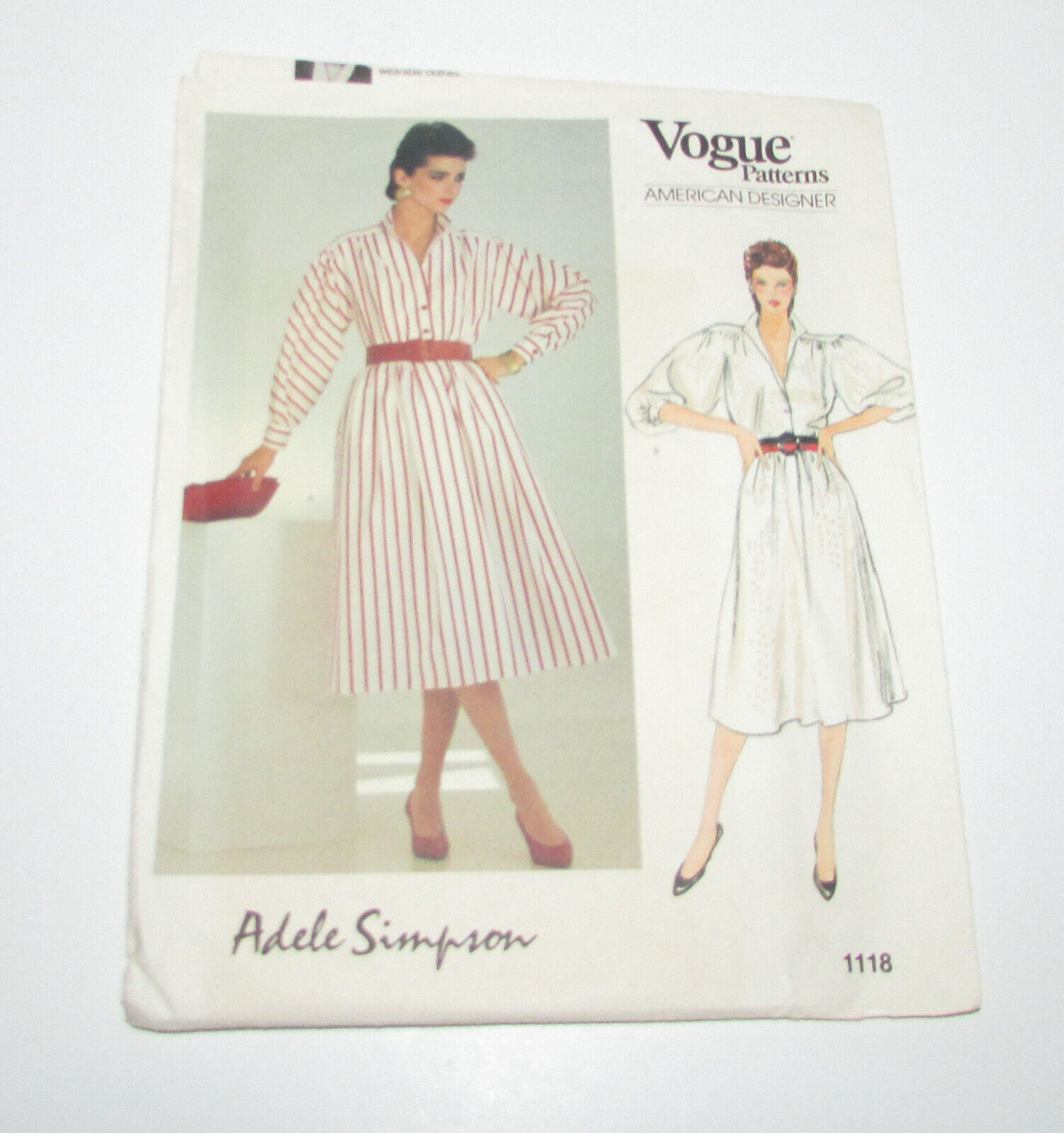 Vtg Vogue Adele Simpson Sewing Pattern - 1118 - Dress - Sizes 14-18 -UC