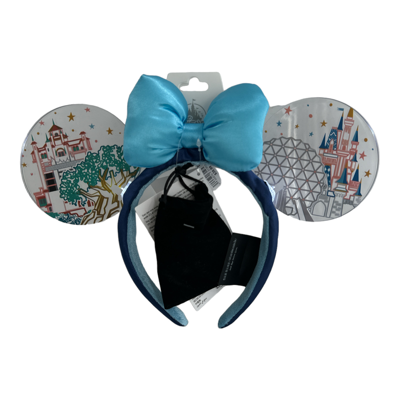 Disney World 4 Parks Minnie Mouse Ears -Light-Up- 2024 +Charger (New With Tags)