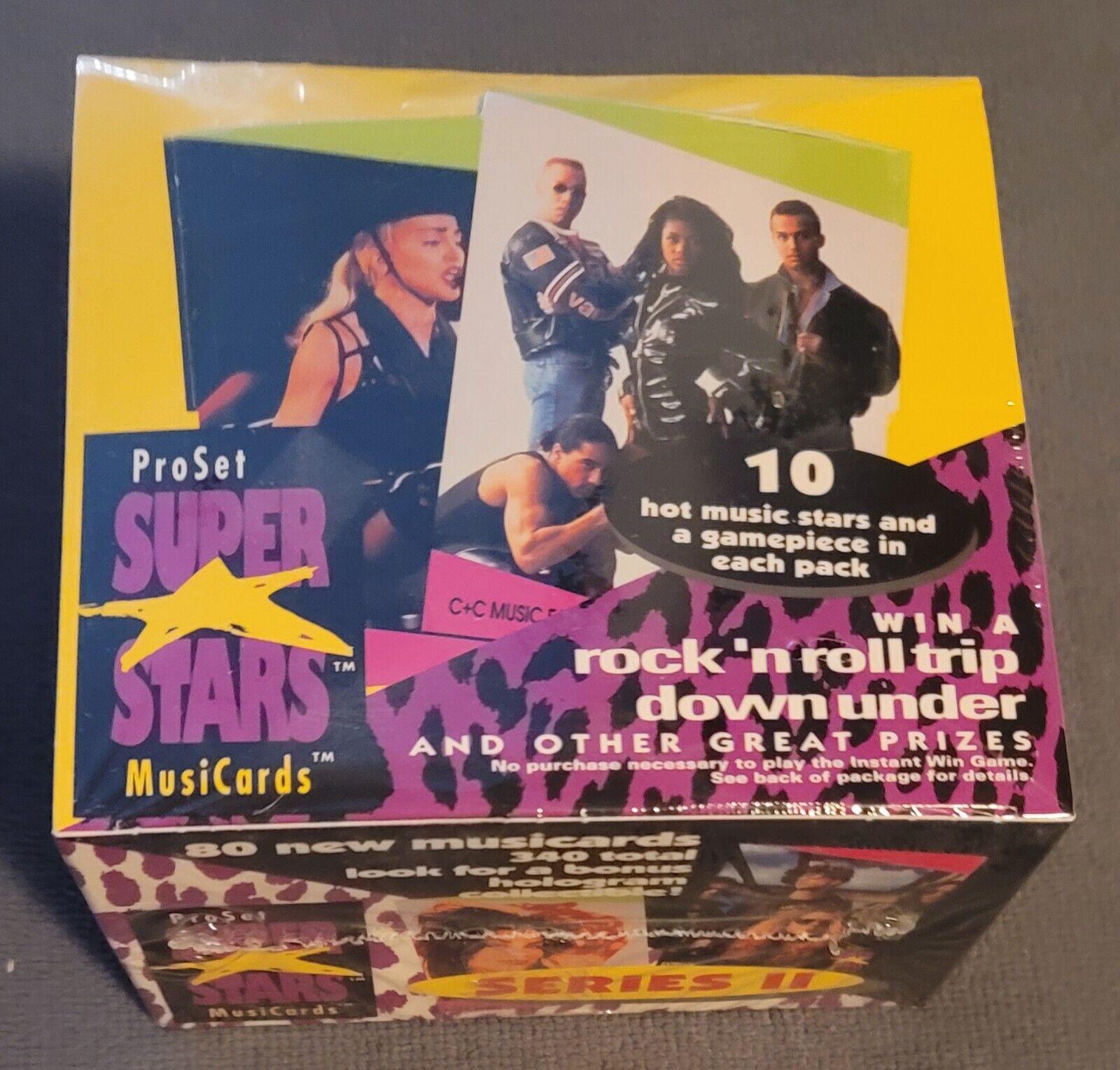 Super Stars Musicards Music Pro Set 1991 Series 2 Trading Card Box (36 packs)