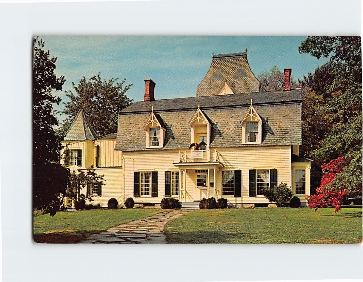 Postcard Drake House Museum Front Street Plainfield Avenue Union County NJ USA