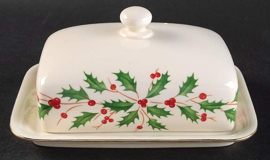 Lenox Holiday  Butter Dish 10356175