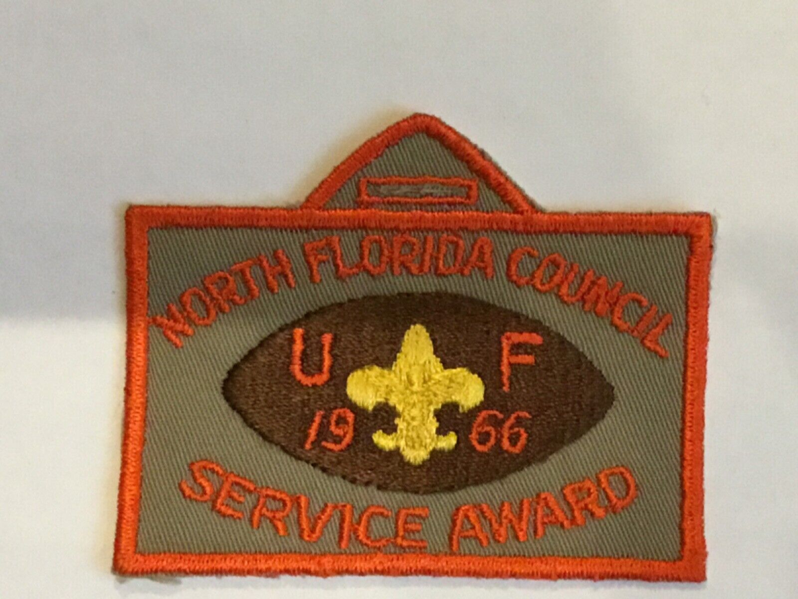 North Florida Council 1966 University of Florida Service Award Patch USHER