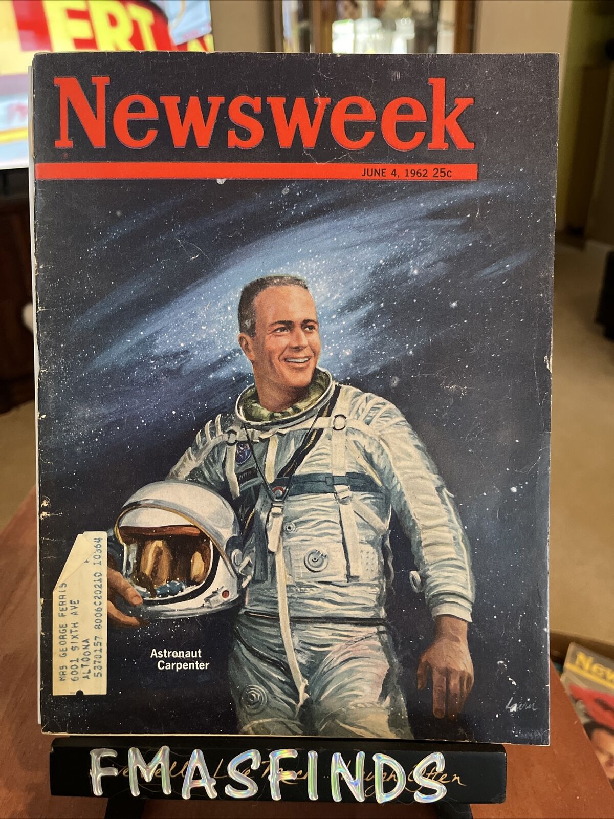 J2 1962 SCOTT CARPENTER NASA ASTRONAUT June 4 NEWSWEEK Magazine 